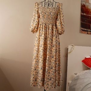 Smocked flowy dress
